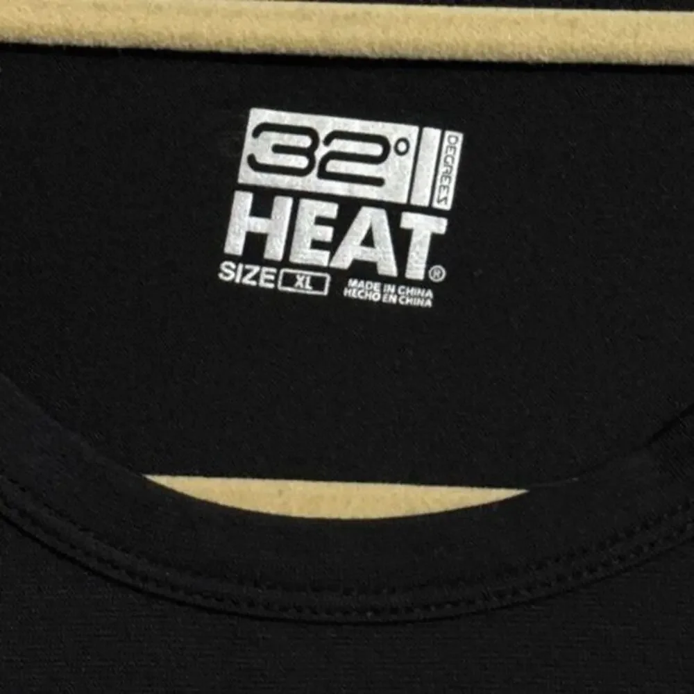 32 Degree heat XL men’s black base layer long sleeve shirt - Picture 2 of 4